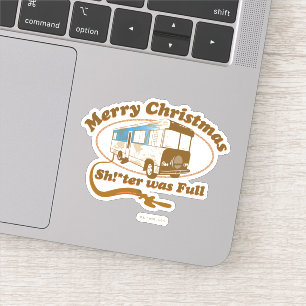 Vrolijk kerstfeest Sh!*ter was vol Sticker