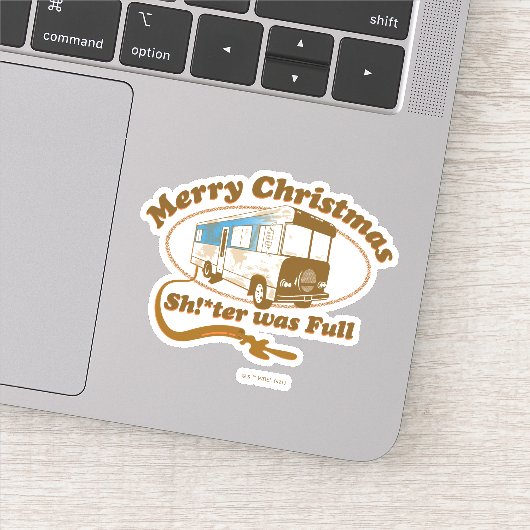 Vrolijk kerstfeest Sh!*ter was vol Sticker (Detail)