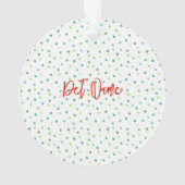 Vrolijk Kerstfeest ShiTzu Hond Feestelijke Kerstma Ornament (achterkant)