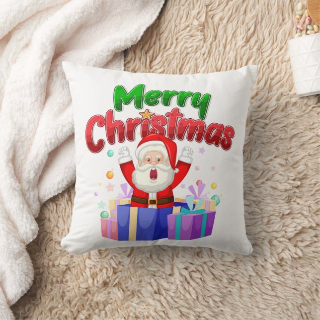 VROLIJK KERSTFEEST SIERKUSSEN (Deken)