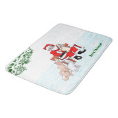 Vrolijk kerstfeest! Sinterklaas met kat en hond Badmat (Gekanteld)