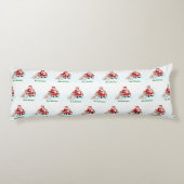 Vrolijk kerstfeest! Sinterklaas met kat en hond Lichaamskussen (Achterkant)