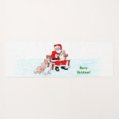 Vrolijk kerstfeest! Sinterklaas met kat en hond Yogamat (Achterkant (horizontaal))