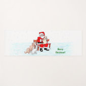 Vrolijk kerstfeest! Sinterklaas met kat en hond Yogamat (Voorkant (horizontaal))