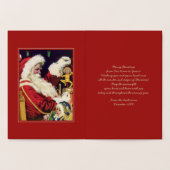 vrolijk kerstfeest.  Sinterklaasluxe Folie Kaarten (Binnen)