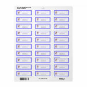 Vrolijk kerstfeest sjiih Tzu met Snowflake-adres Etiket (Full Sheet)