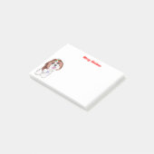 Vrolijk kerstfeest sjiih Tzu met snowflake Post-it® Notes (Schuin)