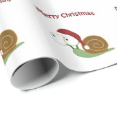 Vrolijk kerstfeest! slak cadeaupapier (Rol Hoek)