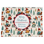 vrolijk kerstfeest | Sleeping Kinderen Kerstmis Groot Cadeauzakje (Voorkant)