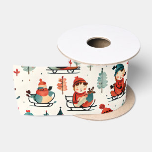 vrolijk kerstfeest   Sleeping Kinderen Kerstmis Lint
