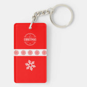 Vrolijk kerstfeest Sleutelhanger (achterkant)