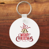 Vrolijk kerstfeest sleutelhanger (Achterkant)