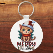 Vrolijk kerstfeest sleutelhanger (Achterkant)