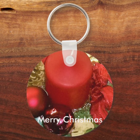 Vrolijk kerstfeest sleutelhanger (Voorkant)