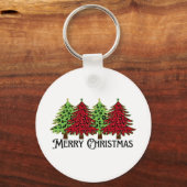 Vrolijk kerstfeest sleutelhanger (Voorkant)