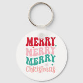 Vrolijk kerstfeest sleutelhanger (Achterkant)