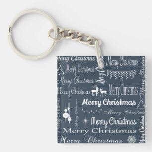 Vrolijk kerstfeest sleutelhanger