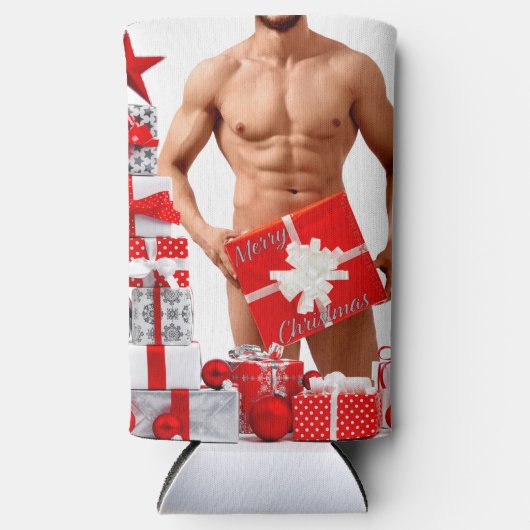 Vrolijk Kerstfeest SlipperyJoe rood wit zilver cad (Voorkant)