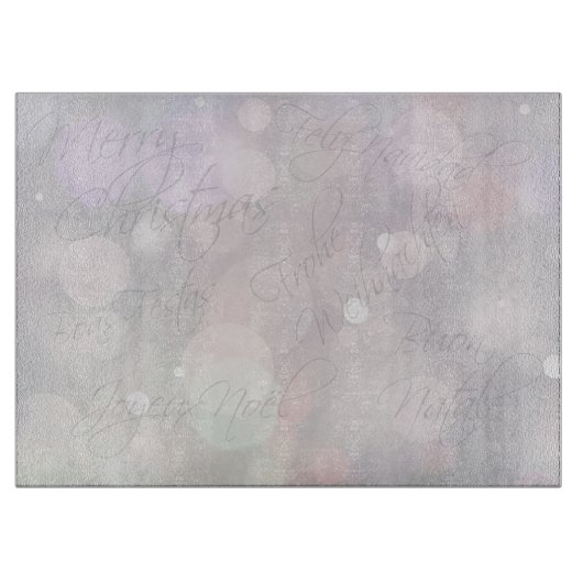 Vrolijk kerstfeest snijplank (Voorkant)