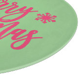 Vrolijk kerstfeest snijplank (Hoek)