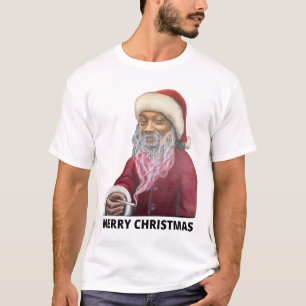 Vrolijk kerstfeest Snoop Dog Santa Klaus Costume 3 T-shirt
