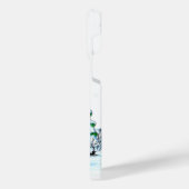 Vrolijk kerstfeest! Snowman met kat en puppy iPhone Hoesje (Linkerkant)