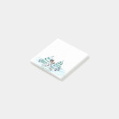 Vrolijk kerstfeest! Snowman met kat en puppy Post-it® Notes (Schuin)