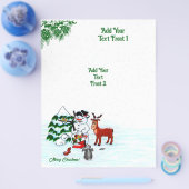 Vrolijk kerstfeest! Snowman met vrienden Flyer (Enkel)
