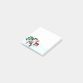 Vrolijk kerstfeest! Snowman met vrienden Post-it® Notes (Schuin)
