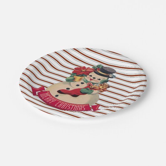 Vrolijk kerstfeest - Snowman Paper Bord (Gekanteld)