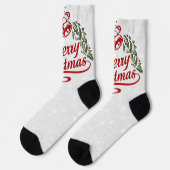 "Vrolijk kerstfeest" Sokken (Links)