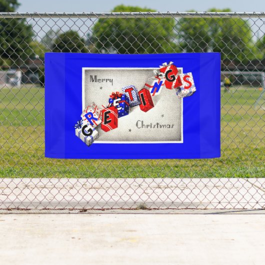 Vrolijk kerstfeest spandoek (Insitu)