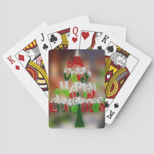 vrolijk kerstfeest speelkaarten (Achterkant)