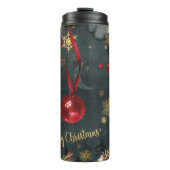 Vrolijk kerstfeest Splendor Thermosbeker (Voorkant)