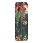 Vrolijk kerstfeest Splendor Thermosbeker (Achterkant)