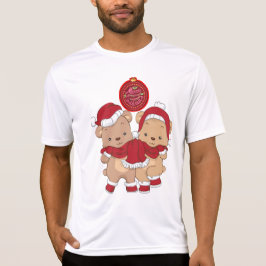 Vrolijk Kerstfeest Sport-Tek Competitor T-shirt