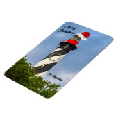 Vrolijk kerstfeest St Augustine Florida vuurtoren Magneet (Linkerzijde)