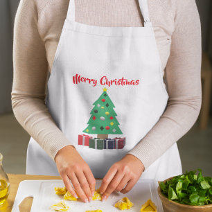 Vrolijk kerstfeest standaard schort