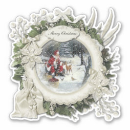 Vrolijk kerstfeest sticker