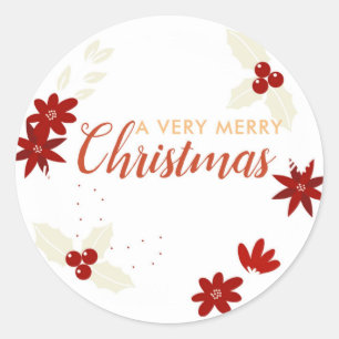 Vrolijk kerstfeest Stickers