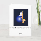 Vrolijk kerstfeest stiefmoeder feestdagen kaart (Achterkant)