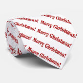 Vrolijk kerstfeest stropdas (Opgerold)