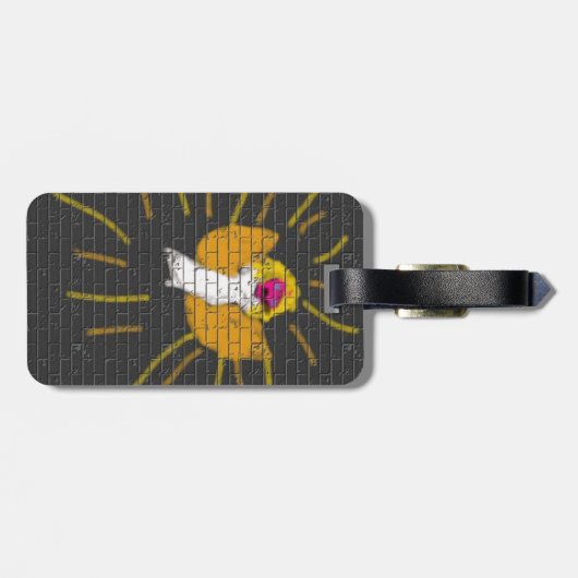 Vrolijk kerstfeest Sun Moon Angel, Art by Kids :) Bagagelabel (Achterkant horizontaal)