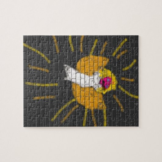 Vrolijk kerstfeest Sun Moon Angel, Art by Kids :) Legpuzzel (Horizontaal)