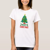 Vrolijk kerstfeest t-shirt (Voorkant)