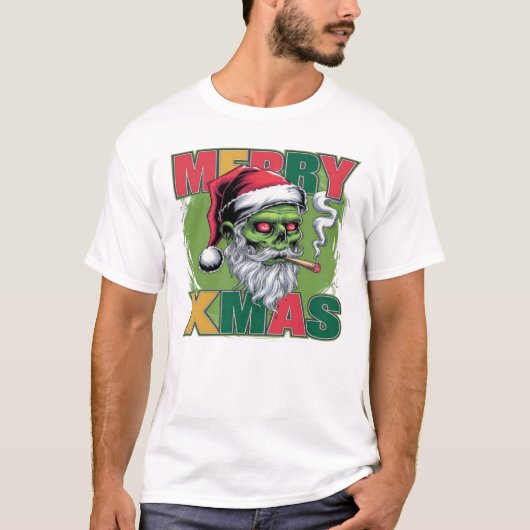Vrolijk kerstfeest t-shirt (Voorkant)