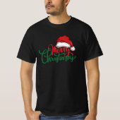 Vrolijk kerstfeest T-Shirt (Voorkant)