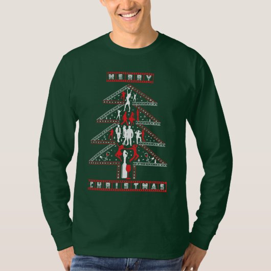 Vrolijk kerstfeest t-shirt (Voorkant)