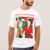 Vrolijk kerstfeest t-shirt (Voorkant)