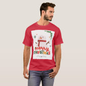 Vrolijk kerstfeest t-shirt (Voorkant volledig)